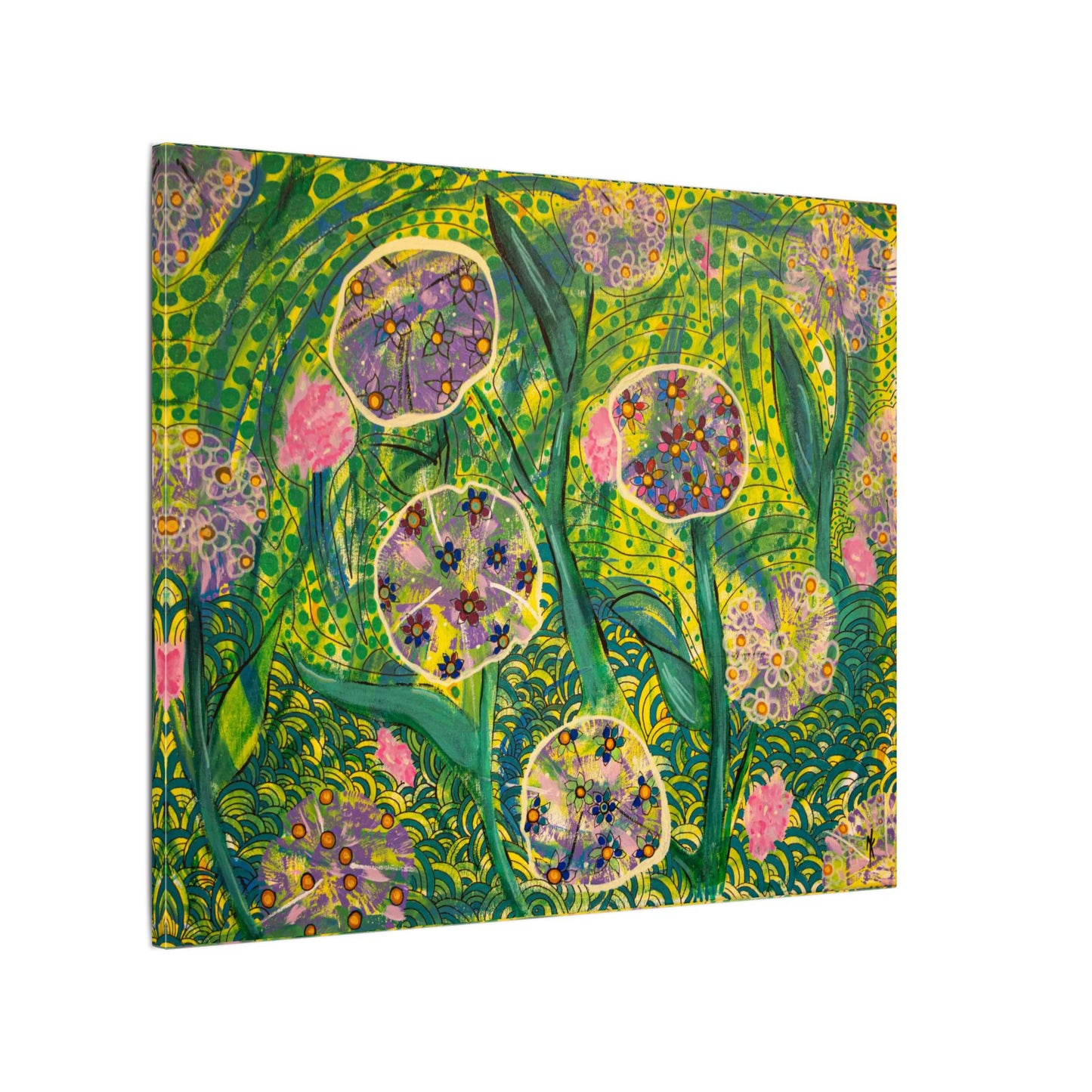 "Free to Bloom" Printed Matte 20" x 24" Canvas Print— Stretched Botanical Wall Decor