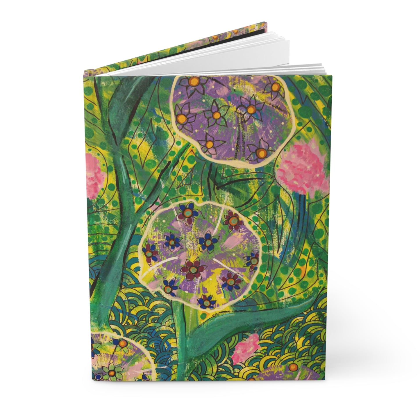 The "Bloom" Hardcover Journal — Matte Botanical Notebook for Notes & Sketches